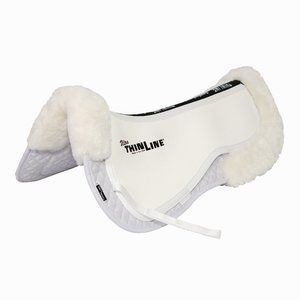 Thinline Trifecta half pad with Sheepskin Rolls, white/white, large